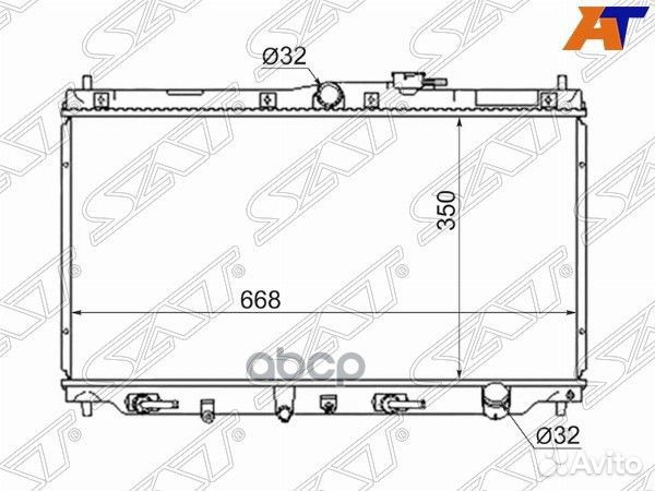 Радиатор honda accord 1.8/2.0 89-93/ascot 2.0 9