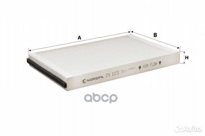 Фильтр салона Opel/Nordfil/ CN1072 nordfil