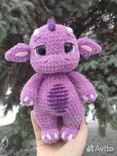 Дракон (вязаная мягкая игрушка-сувенир)