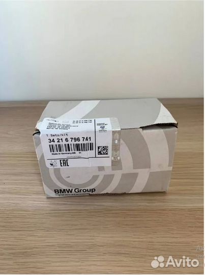 Оригинал BMW 34 21 6 796 741 Колодки тормозные зад