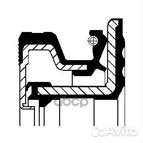 Сальник ступицы F/N 105x140x13.5/14.5 cassette S2