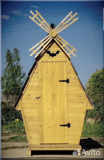 Уличный туалет с декором джй 929