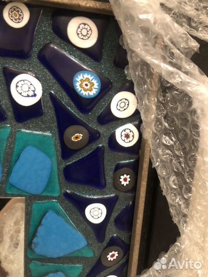 Комплект зеркало настенное и винтажный столик из м