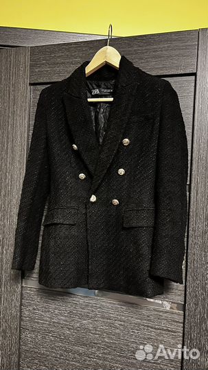 Твидовый жакет zara