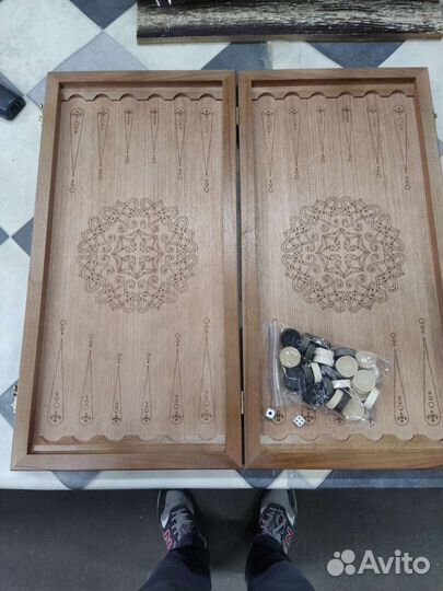 Нарды кожа большие новые