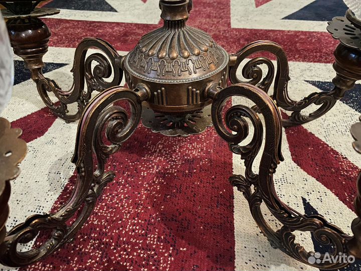 Бронзовая люстра СССР