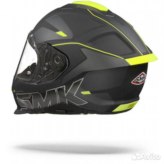 SMK Titan Firefly Black Full Face Мотошлем Black