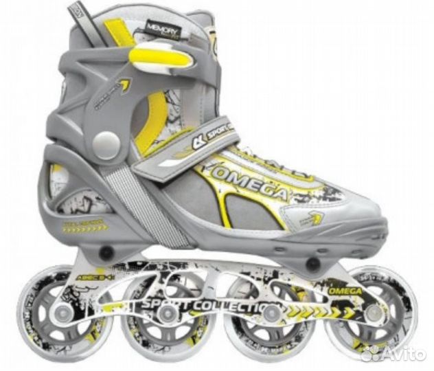 Роликовые коньки Спортивная коллекция omega lime