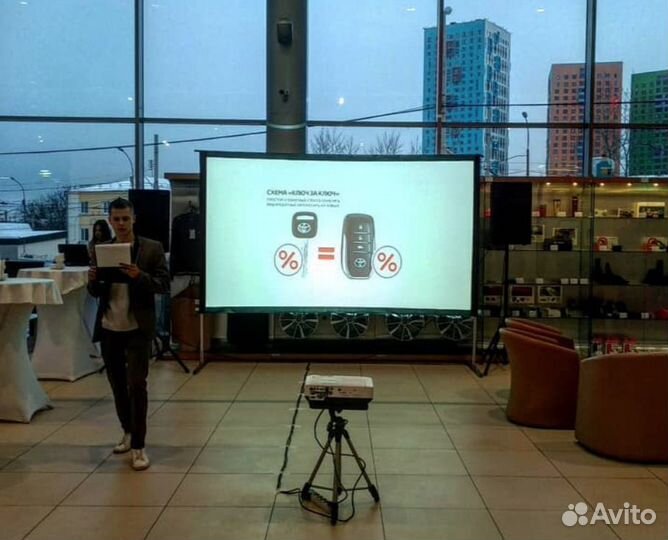 Аренда проектора, прокат экрана и др. оборудования