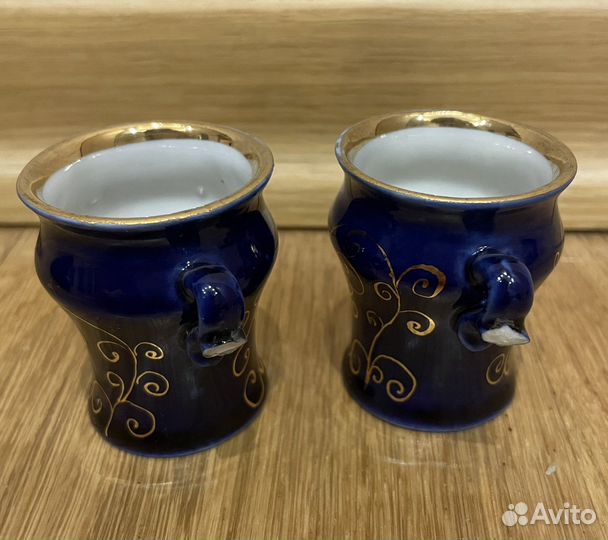 Штоф фарфоровый с позолотой