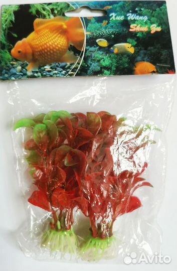 Декор для аквариума, искусственные растения