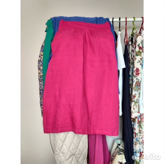 Юбка длинная лен