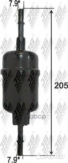 Фильтр топливный ford fusion/mazda 2 FS0070 JS