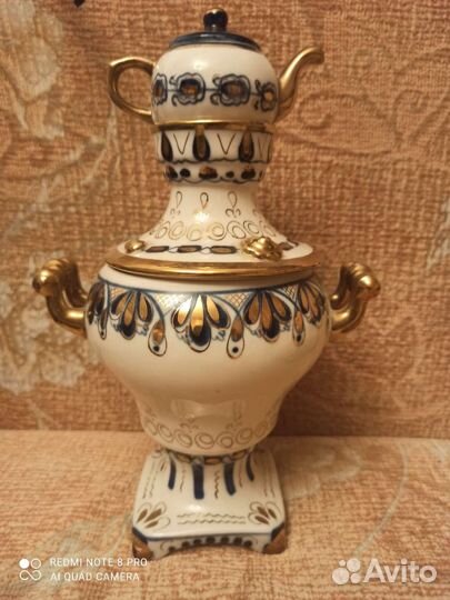 Самовар гжель декоративный СССР