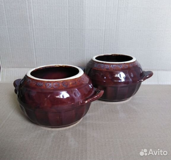Керамические горшки для запекания 2шт