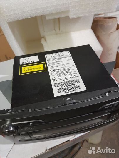 Магнитола,Тойота Аурис штатная