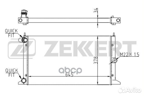 Радиатор охл. дв. Ford Galaxy 95- Seat Alhambr
