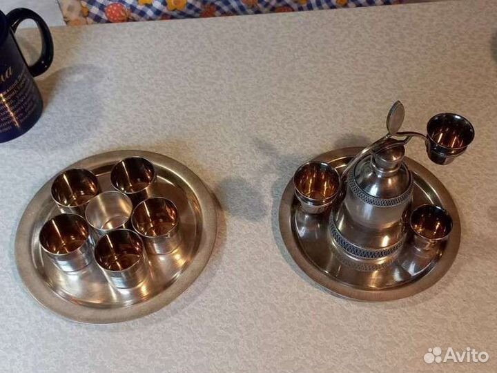 Сервиз набор Ликерный, Коньячный. Мельхиор. СССР