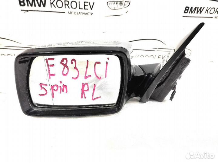 Зеркало левое (серебристое) BMW X3E83