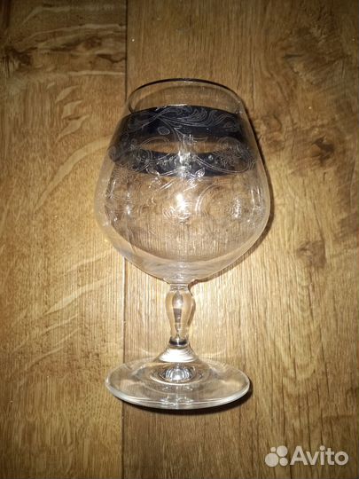 Хрустальные бокалы богемский хрусталь 6 штук