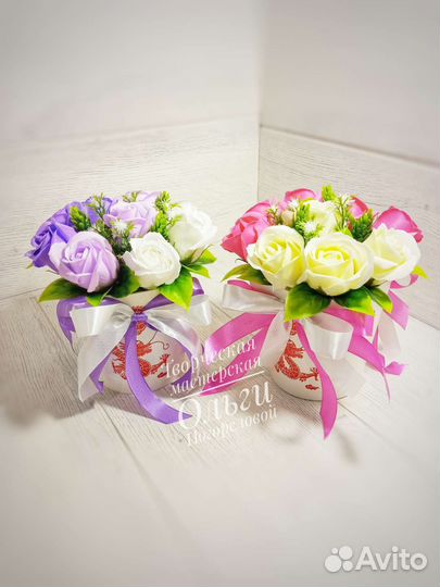 Мыльные цветы