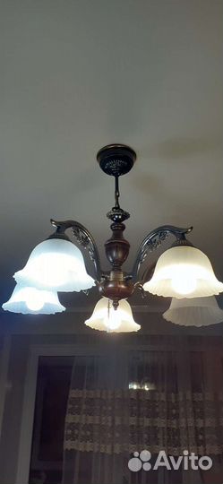 Люстра 5-ти рожковая бу