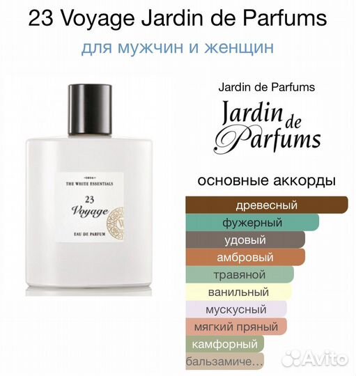 Jardin de parfums 23 voyage делюсь 5, 10 мл