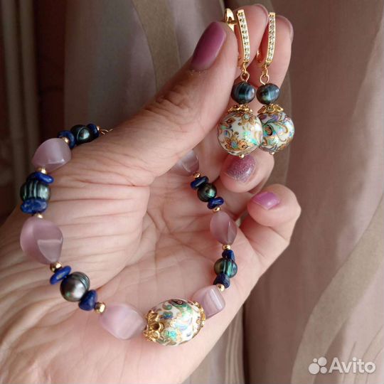 Серьги и браслет