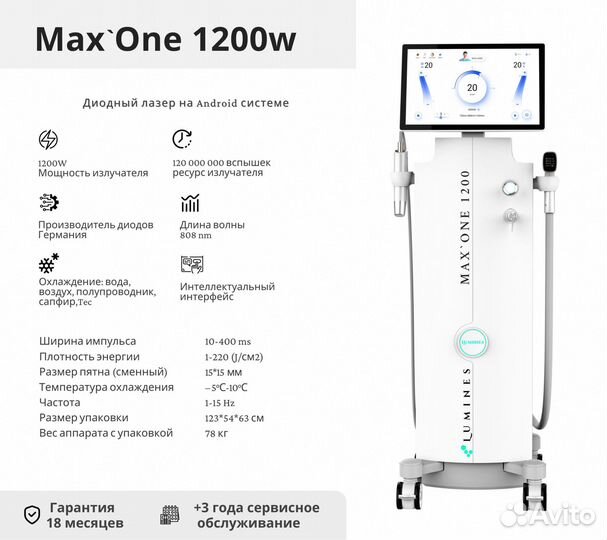 Диодный лазер Лю’минес Max One 1200в