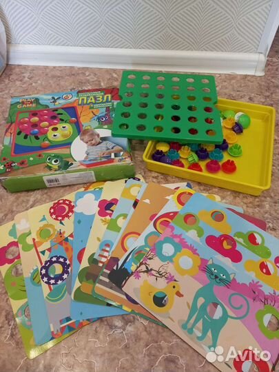 Пазлы для малышей. Пазл с кнопками