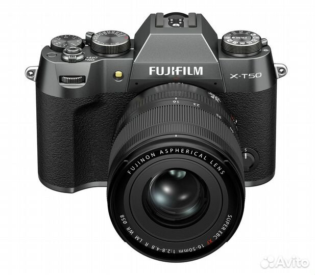 Беззеркальный фотоаппарат Fujifilm X-T50 Kit XF 16-50mm, угольно-серебристый