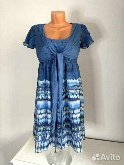 Платье н. Шелк мини 44р. Zara S