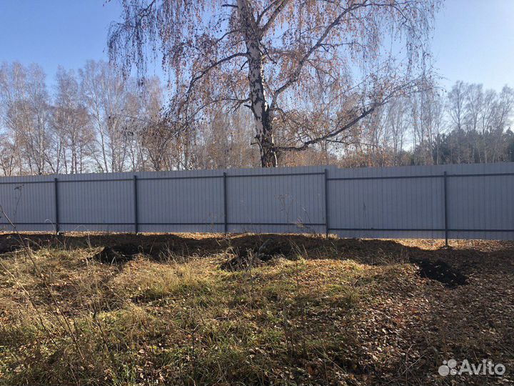 Забор из профнастила под ключ