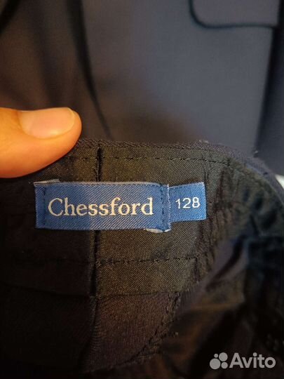 Школьный костюм для мальчика синий 128