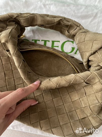 Bottega veneta сумка натуральный замш