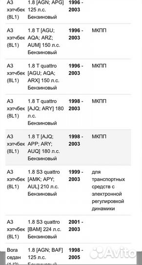 Патрубок Volkswagen, Audi 1.8 турбо
