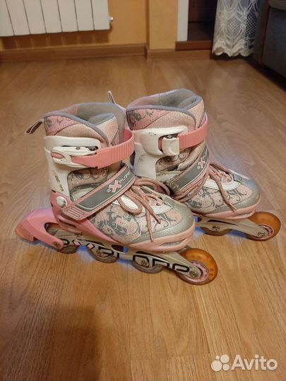 Роликовые коньки размер 30 33 + защита