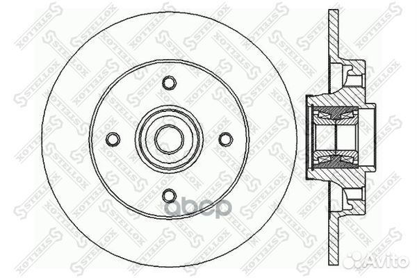 Диски тормозные с подшипникомstellox 6020-1939