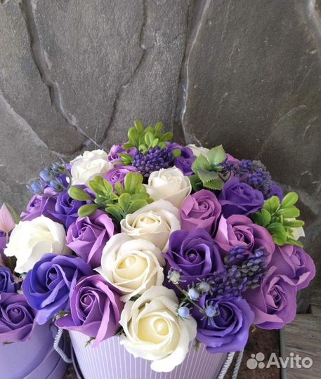 Букет из мыльных роз