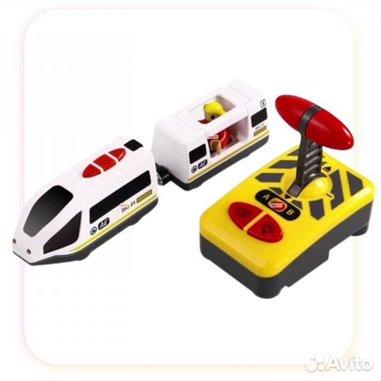 Электропоезд с вагоном для деревянной дороги