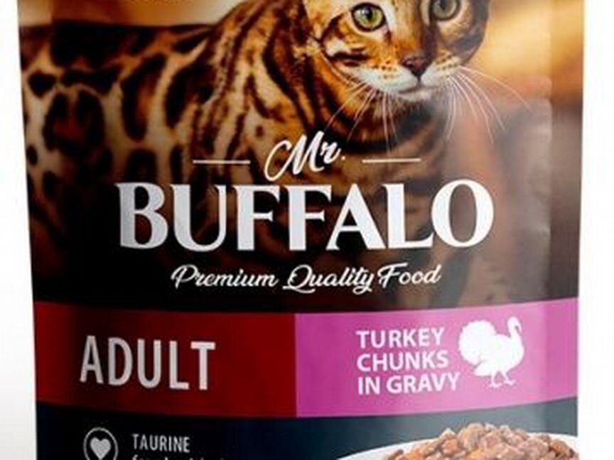 Mr.Buffalo adult влажный корм для кошек 85 г