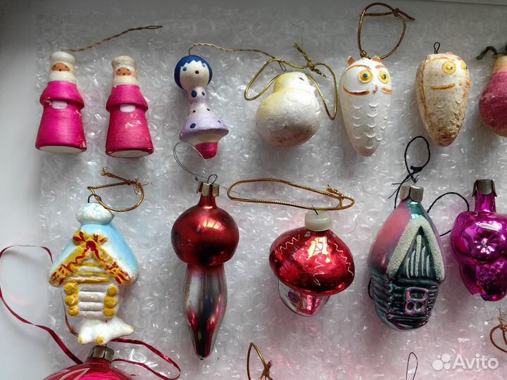 Новогодние елочные игрушки СССР советские
