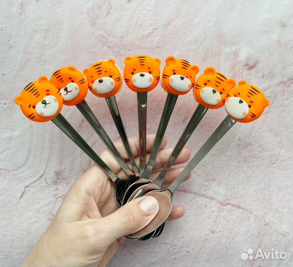 Ложки сувенирные с тигрятами
