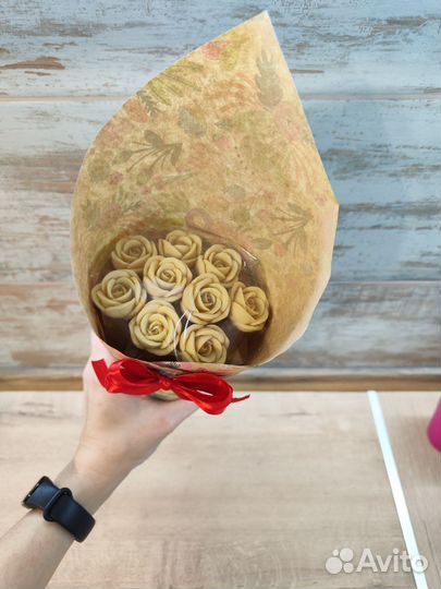 Букет из шоколадных цветов