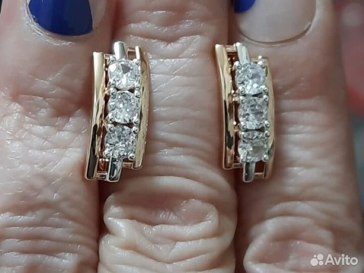 Комплект серьги + кольцо