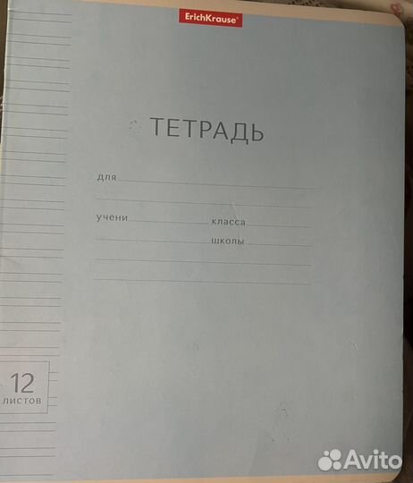 Тетрадь Erich Krause, 12 л., 2 шт в узкую линейку