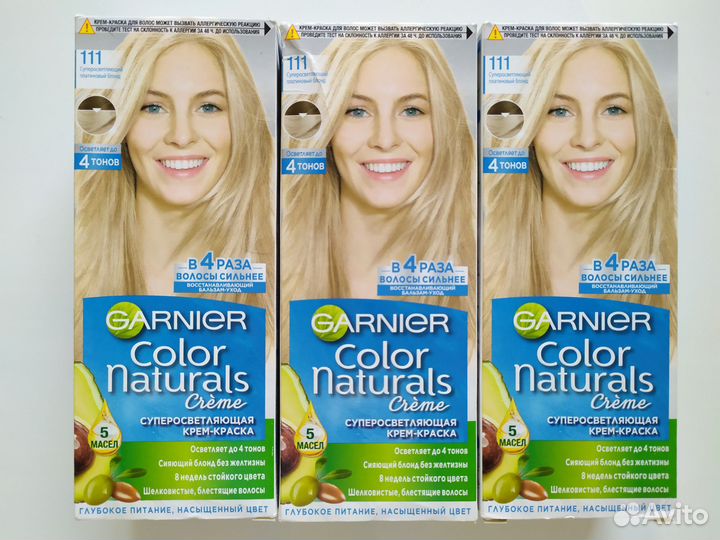 Краска для волос, 4 шт