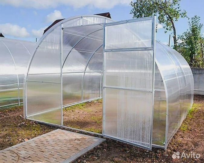 Теплица Поликарбонат Еврокуб Бочка