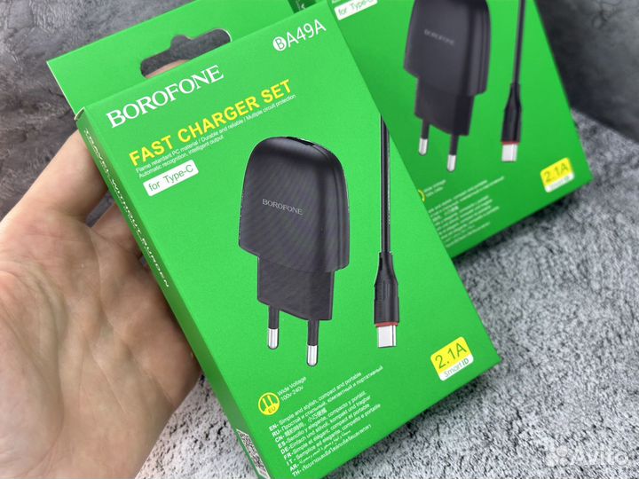 Блок питания для телефона + USB кабель BA49A