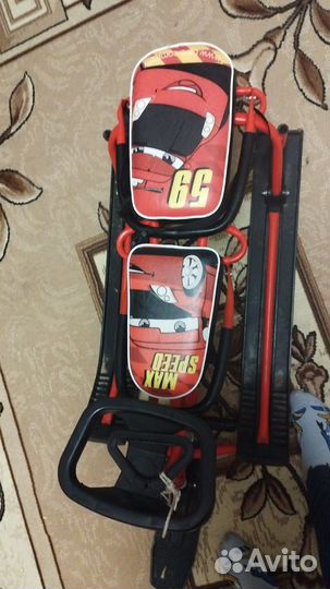 Детский снегокат с ручкой